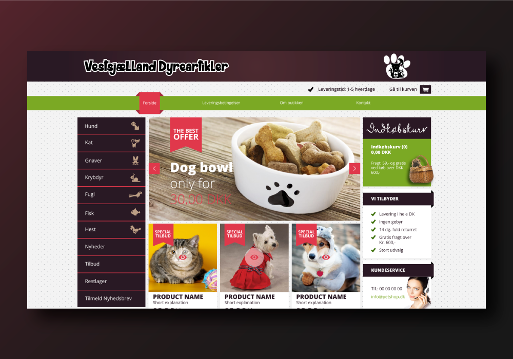 Projekt for Pet Shop